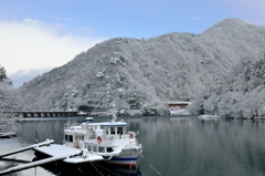 雪の晴れ間に