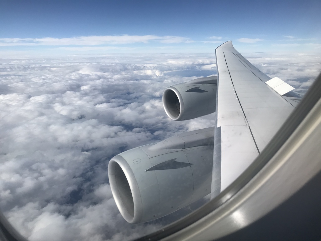 日本へ着陸態勢