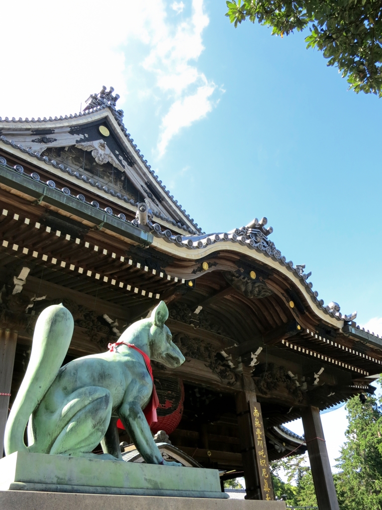 狛狐、いや神狐のいるお寺