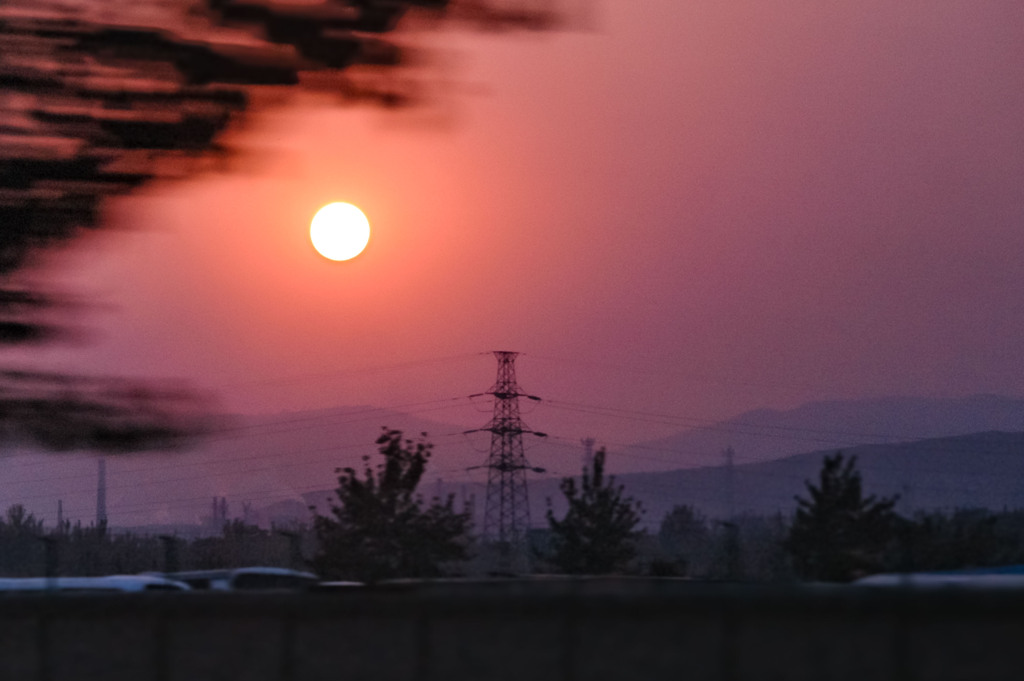 2006年中国の旅１　河南の夕陽＠河南省 焦作