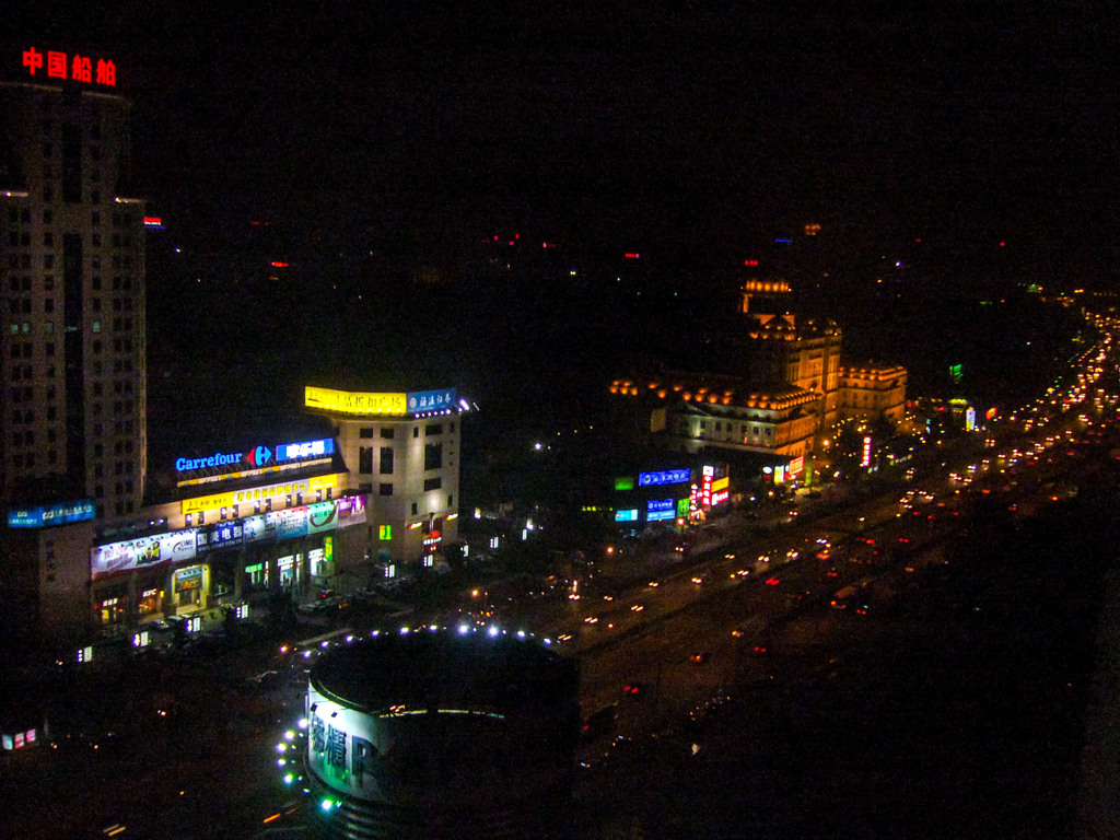 2006年中国の旅１　定宿からの夜景＠北京