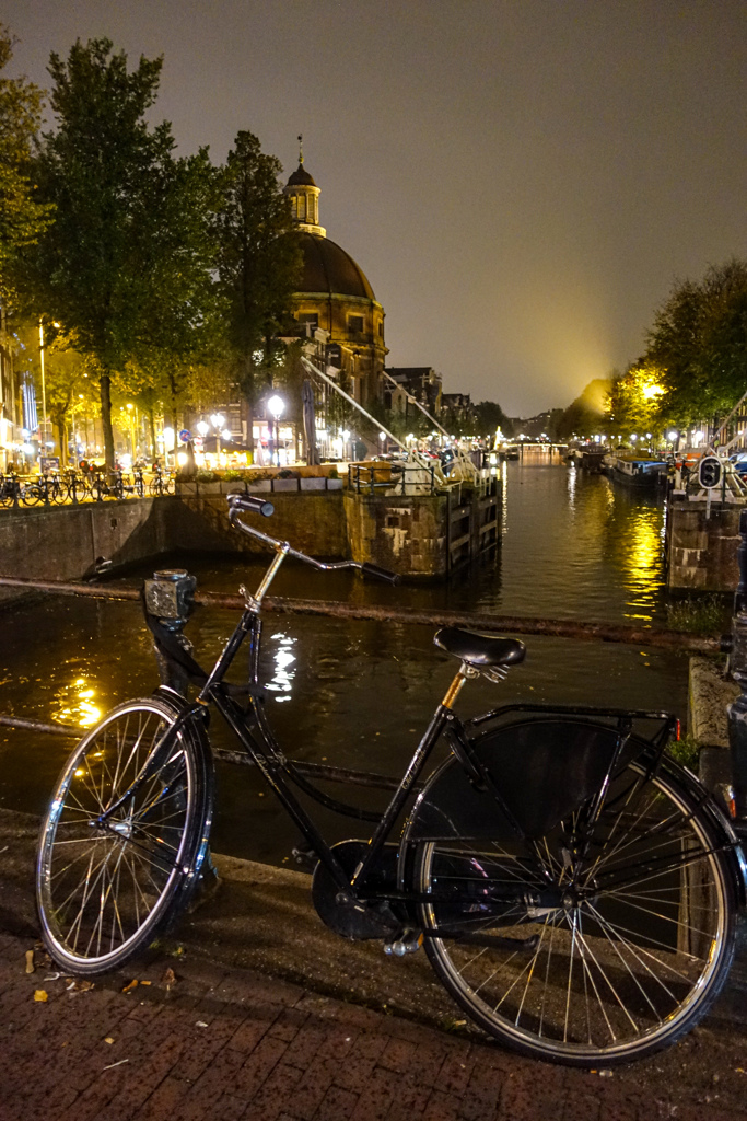 運河夜景＠アムステルダム