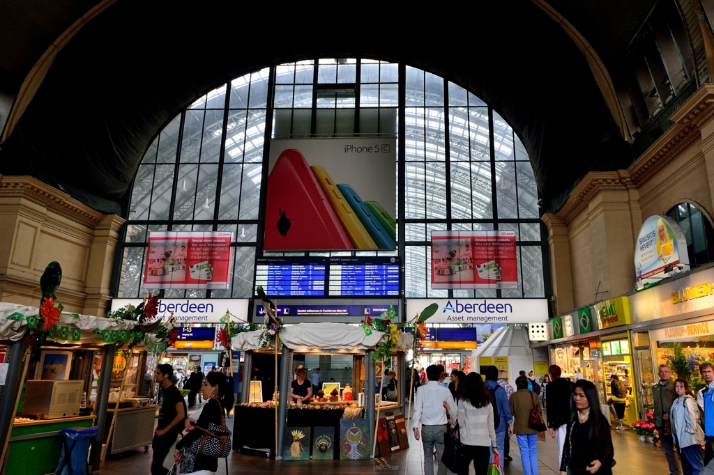 ドイツの旅　フランクフルト中央駅