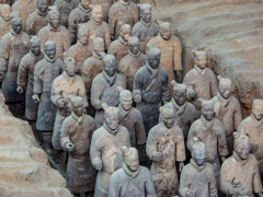 2004年中国の旅１　兵馬俑1号坑（歩兵軍団）３＠西安