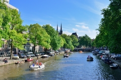 オランダ　アムステルダム　運河のある風景　その１３