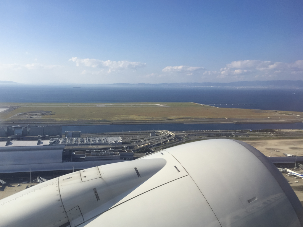 天津の旅　関空離陸