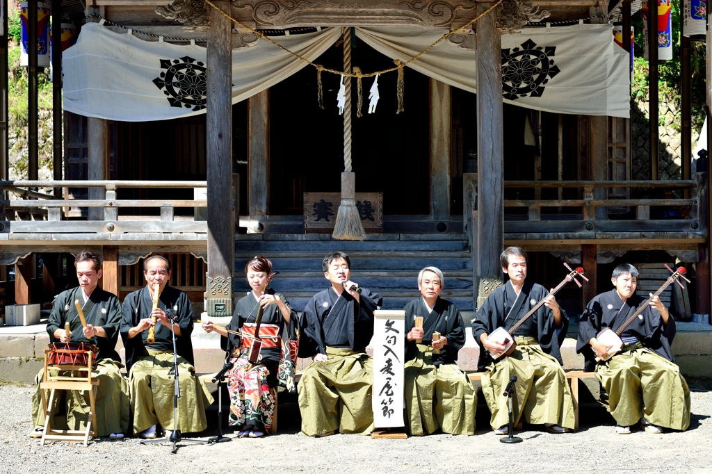 五箇山・麦屋まつり　奉納「麦屋節」４