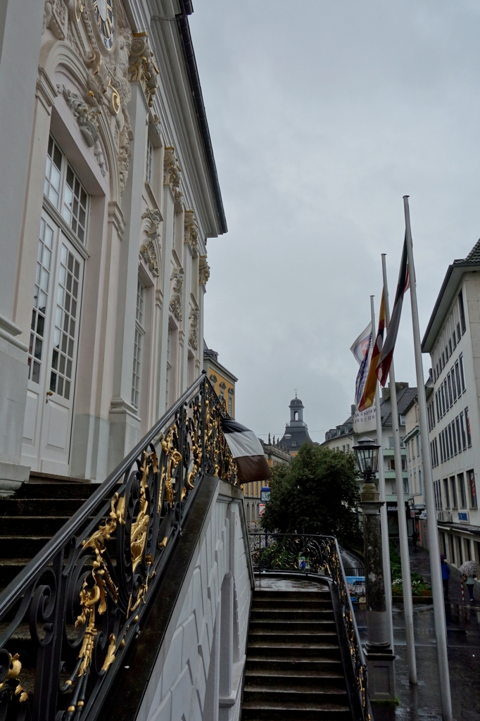 ドイツ＆ベルギーの旅　旧市庁舎の野外階段