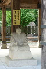 七代目市川團十郎の石像＠成田山新勝寺