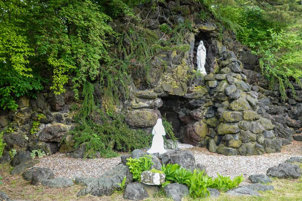 北海道旅行　ルルド＠トラピスチヌ修道院