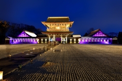 冬　夜の祈り　国宝・瑞龍寺１　山門