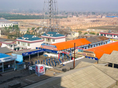 2005年中国の旅２　ホテルの部屋から眺める市内光景２＠山西省 運城