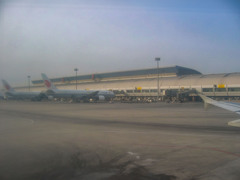 2005年中国の旅１　北京着＠北京首都国際空港