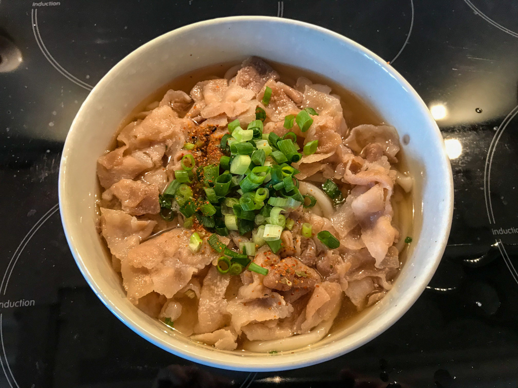 在宅飯 肉うどん♪＠ボン