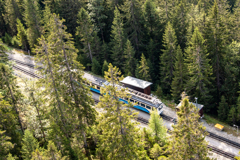 2006年ドイツの旅　登山鉄道すれ違いポイント