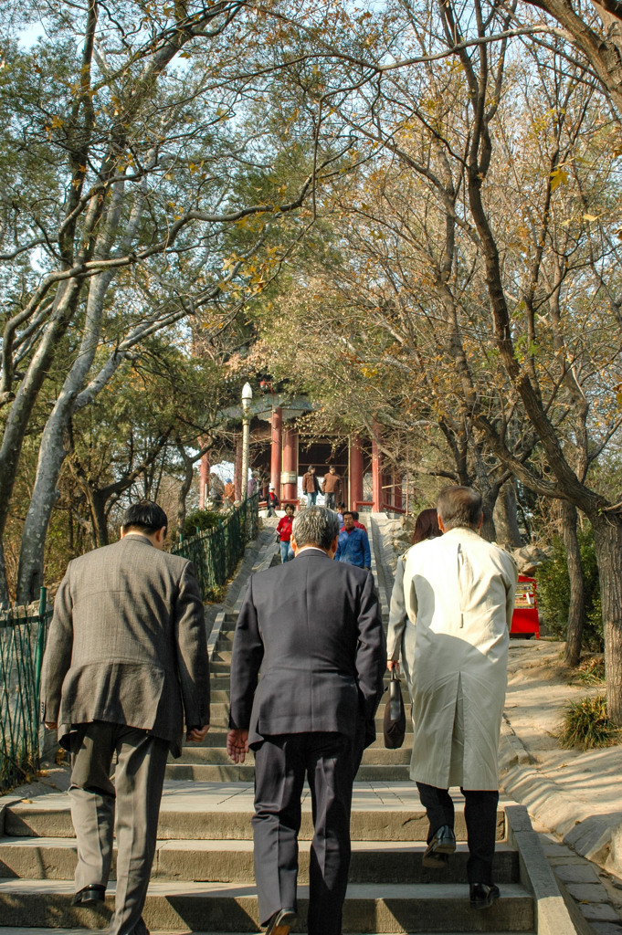 2004年中国の旅３　萬春亭へ＠北京・景山公園