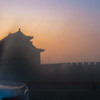 2005年中国の旅１　朝焼けの徳勝門箭楼＠北京