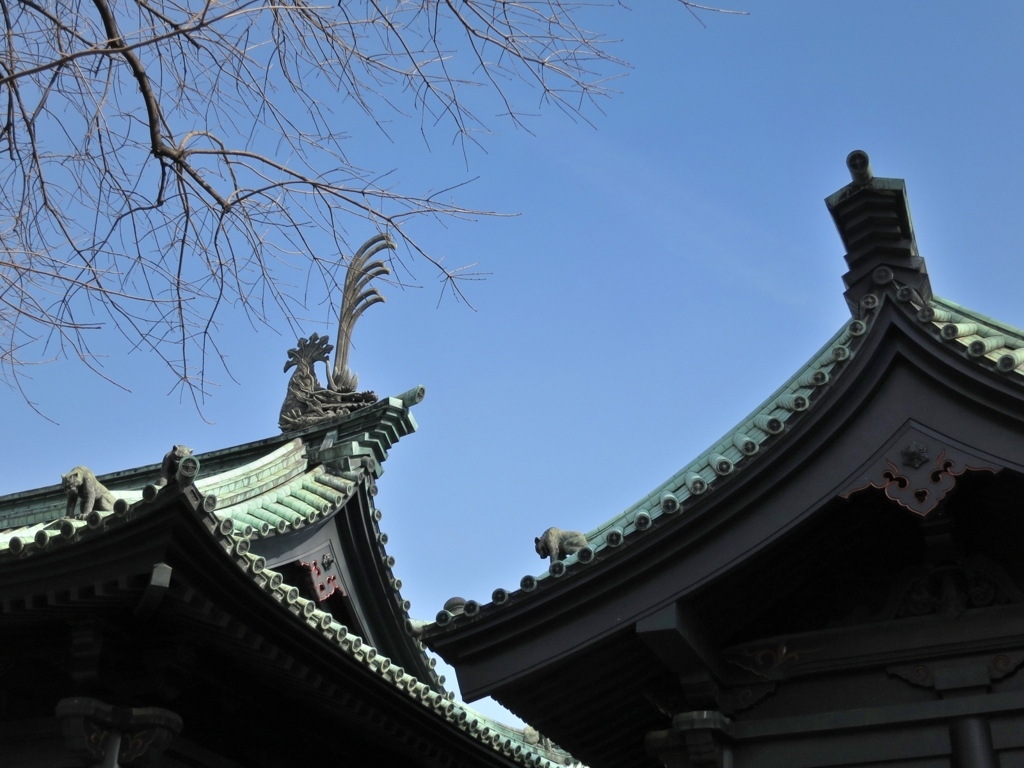 湯島聖堂　屋根飾り