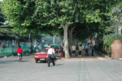 2006年中国の旅１　ホテル前道路＠河南省 焦作