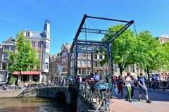 オランダ　アムステルダム　運河のある風景　その９