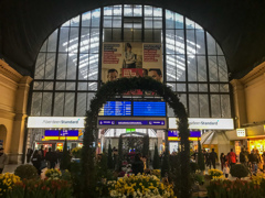 フランクフルト中央駅到着