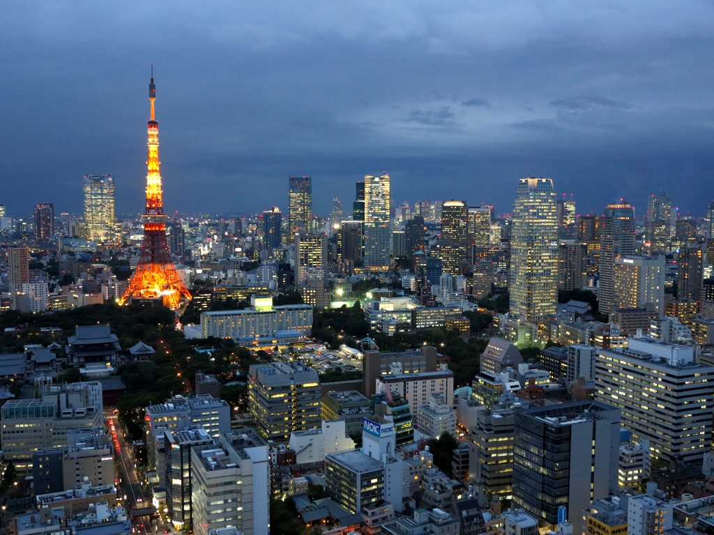 大都会東京　黄昏