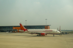 掘出し写真　インディラ・ガンディー国際空港到着＠インド/ニューデリー