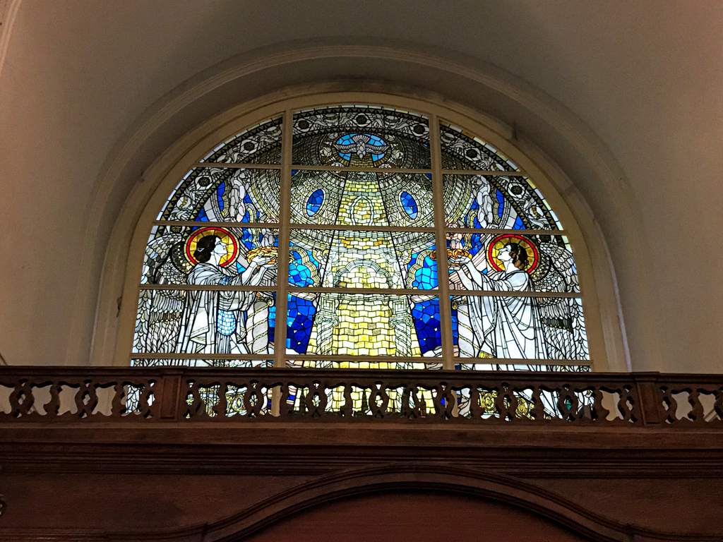 聖ミヒャエル教会拝廊のステンドグラス＠ハンブルク