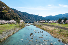 庄川・舟戸橋上流側