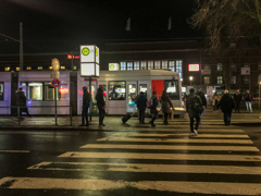 デュッセルドルフ中央駅前