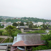 北海道旅行　天守からの眺め 松前城下街方面