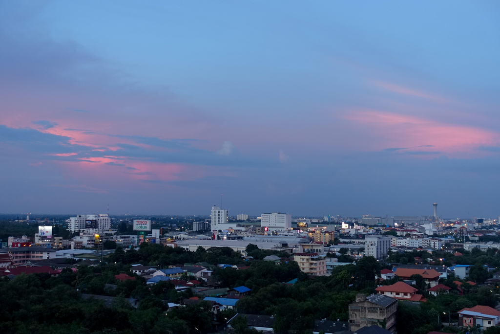 ナコーンラーチャシーマの夕暮れ