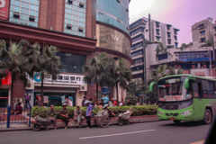 2006年中国の旅１　重慶市内車窓光景３＠重慶