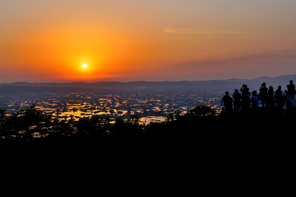 砺波平野散居村夕景　第2ステージへ