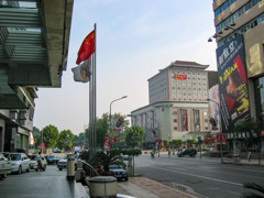 2005年中国の旅３　ホテル前 内城方面＠山東省・済南