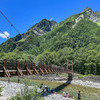 夏の上高地　明神橋