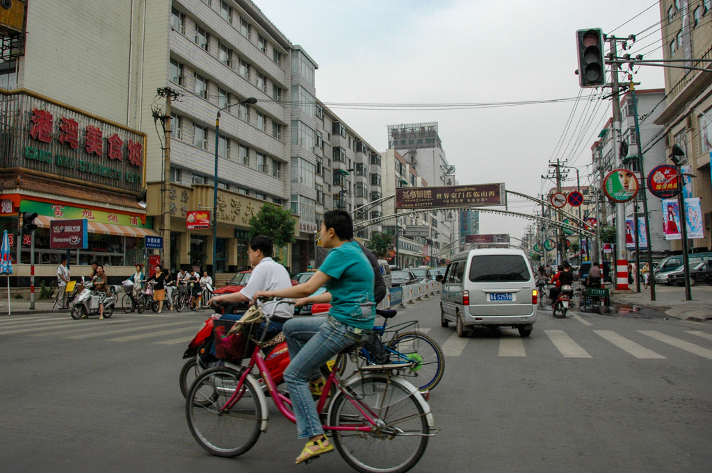 2006年中国の旅１　自転車…＠山西省 太原