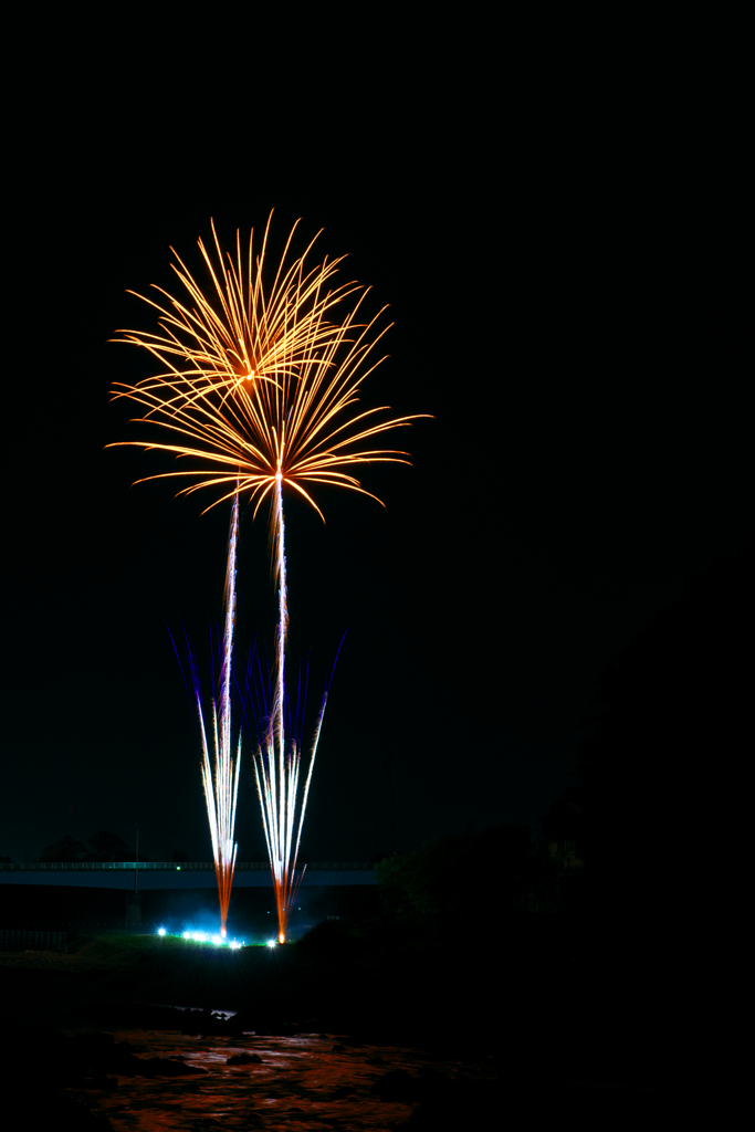 夜空の華５　音楽花火　＠庄川峡花火大会
