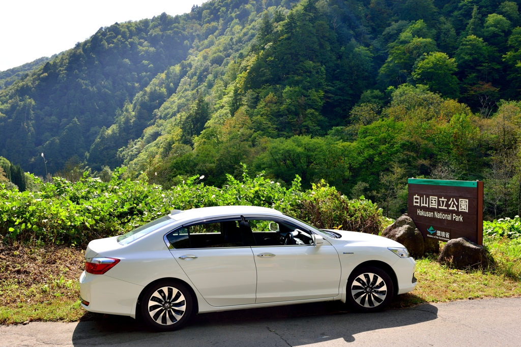 愛車in白山国立公園