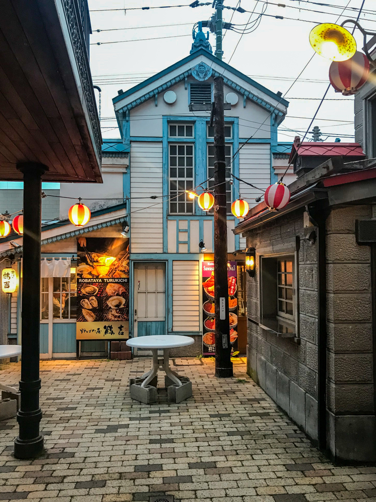 北海道旅行　閑散とした「小樽出抜小路」２