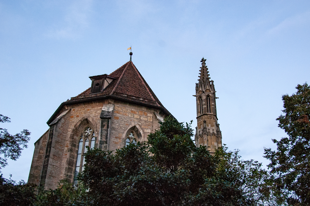 2006年ドイツの旅　早朝散歩…フランシスコ修道会教会＠ローテンブルク
