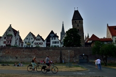 ドイツ＆ベルギーの旅　美しき城壁都市ウルムの黄昏れ