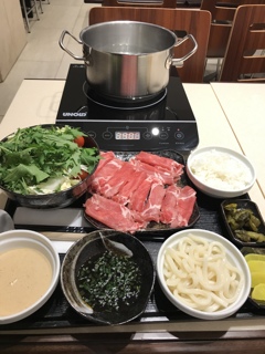 一人しゃぶしゃぶ(^_^)