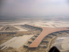 2006年中国の旅１　北京首都国際空港 建設中のターミナル３＠北京