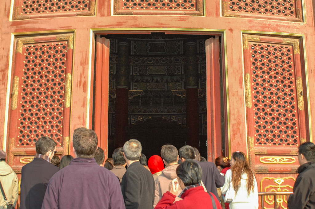 2004年中国の旅３　祈年殿（祈谷壇）出入口＠北京・天壇公園