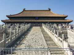 2002年中国の旅　石の彫刻スロープ＜太和殿前＞＠北京