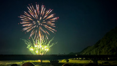 庄川観光祭 庄川峡花火大会1