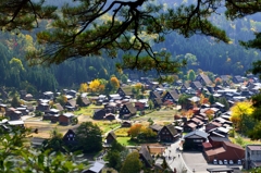 秋深まる白川郷