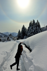 銀世界の五箇山　積もってま〜ス♪