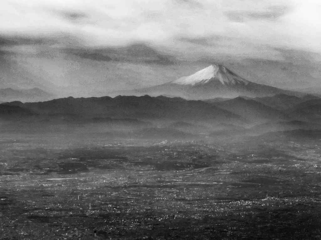 BW見通す世界 墨絵FUJI＠東京